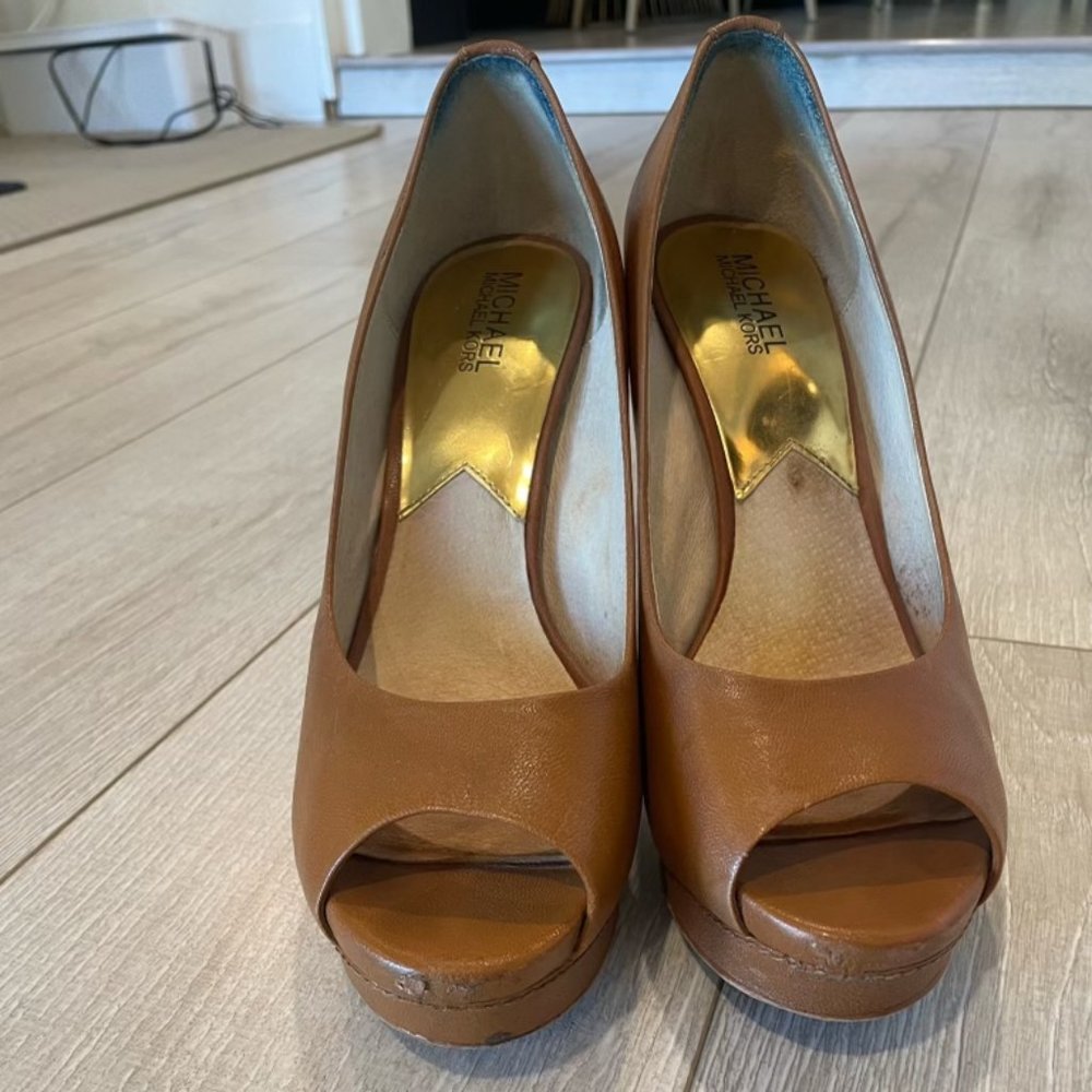 Michael by Michael Kors open toe platform heels